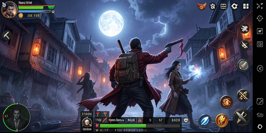 Tampilan gameplay menyeramkan dari 116X saat menjelajahi lokasi yang kelam.