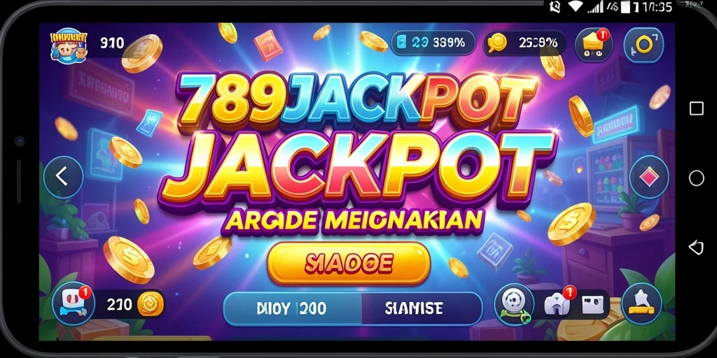 Tampilan seru gameplay 789JACKPOT yang penuh warna.