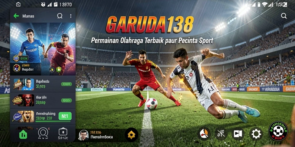 Tampilan gameplay seru dalam game olahraga GARUDA138.