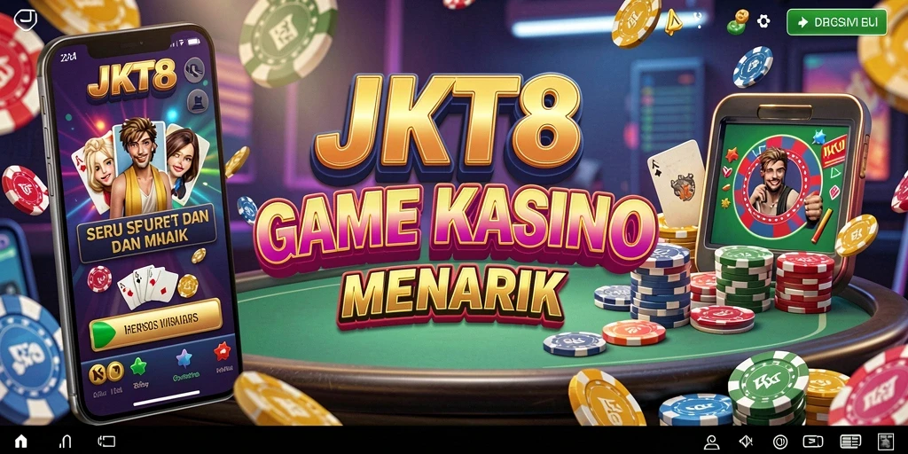 Tangkapan layar dari JKT8 menampilkan gameplay Kasino yang mendebarkan dan mengasyikkan.