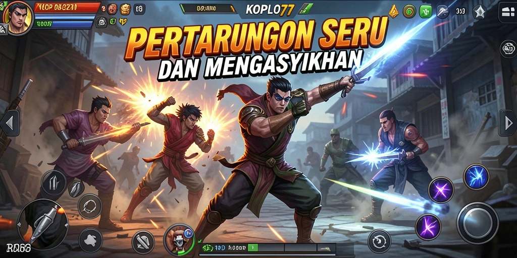 Gameplay seru dalam pertarungan KOPLO77 terlihat jelas.