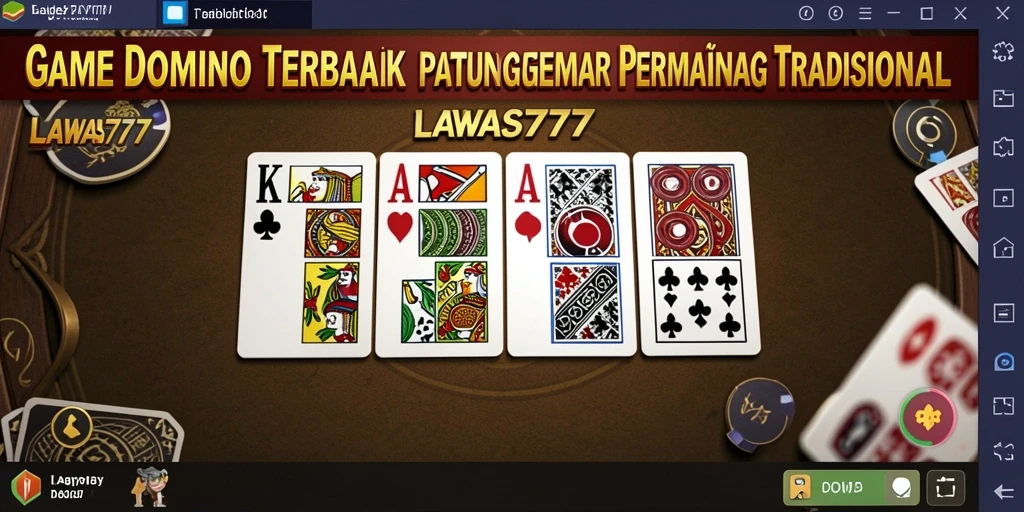 Tampilan gameplay menarik dari LAWAS777 saat bermain Domino.
