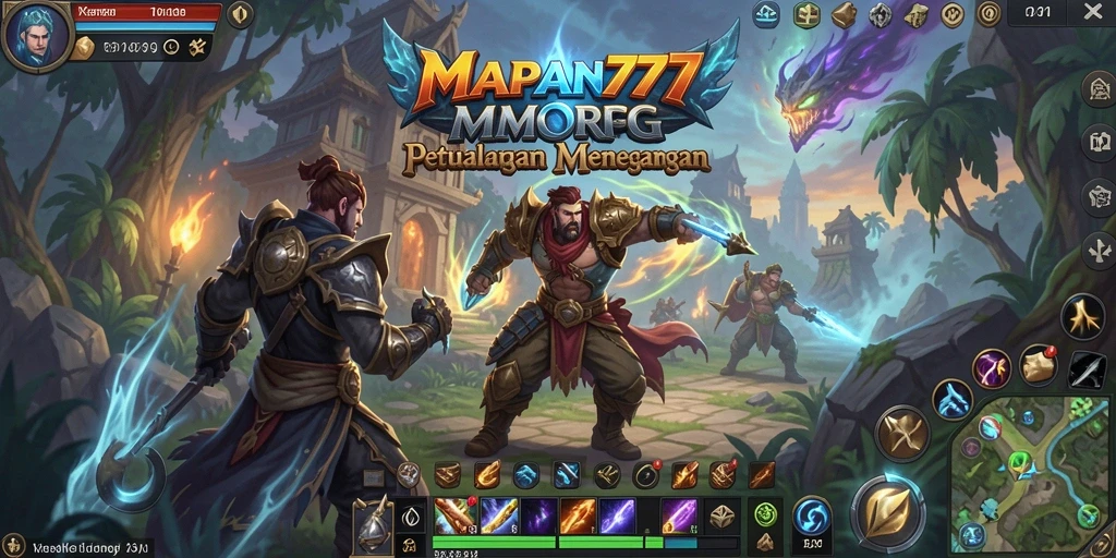 Tangkapan layar utama MAPAN777 menampilkan aksi seru dalam gameplay MMORPG.