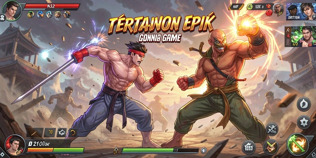 Tampilan gameplay N32 yang seru dan intens dalam pertarungan.
