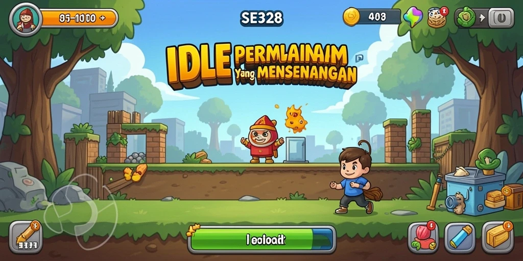 Tampilan menarik dari gameplay SE328 yang penuh dengan aktivitas Idle.