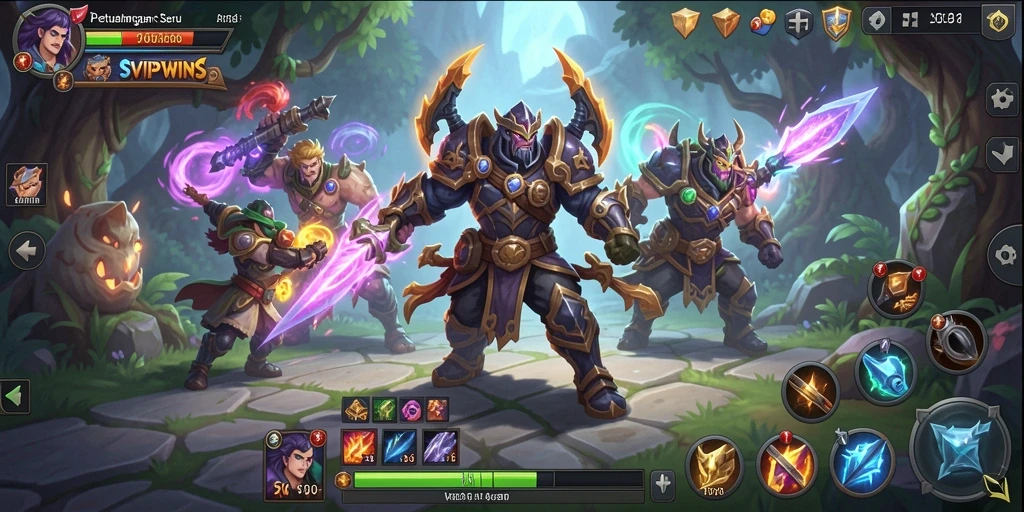 Screenshot gameplay SVIPWINS yang menampilkan aksi petualangan menegangkan.