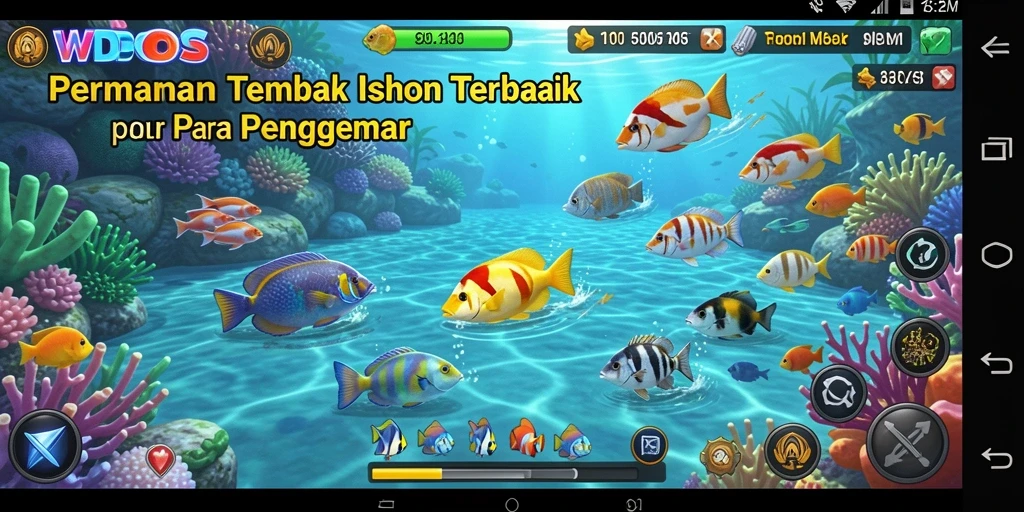 Tampilan gameplay WDBOS yang menegangkan saat menembak ikan.