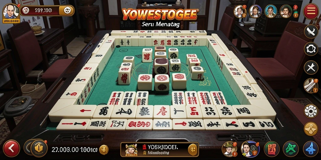 Tampilan gameplay Mahjong yang menawan di YOWESTOGEL.